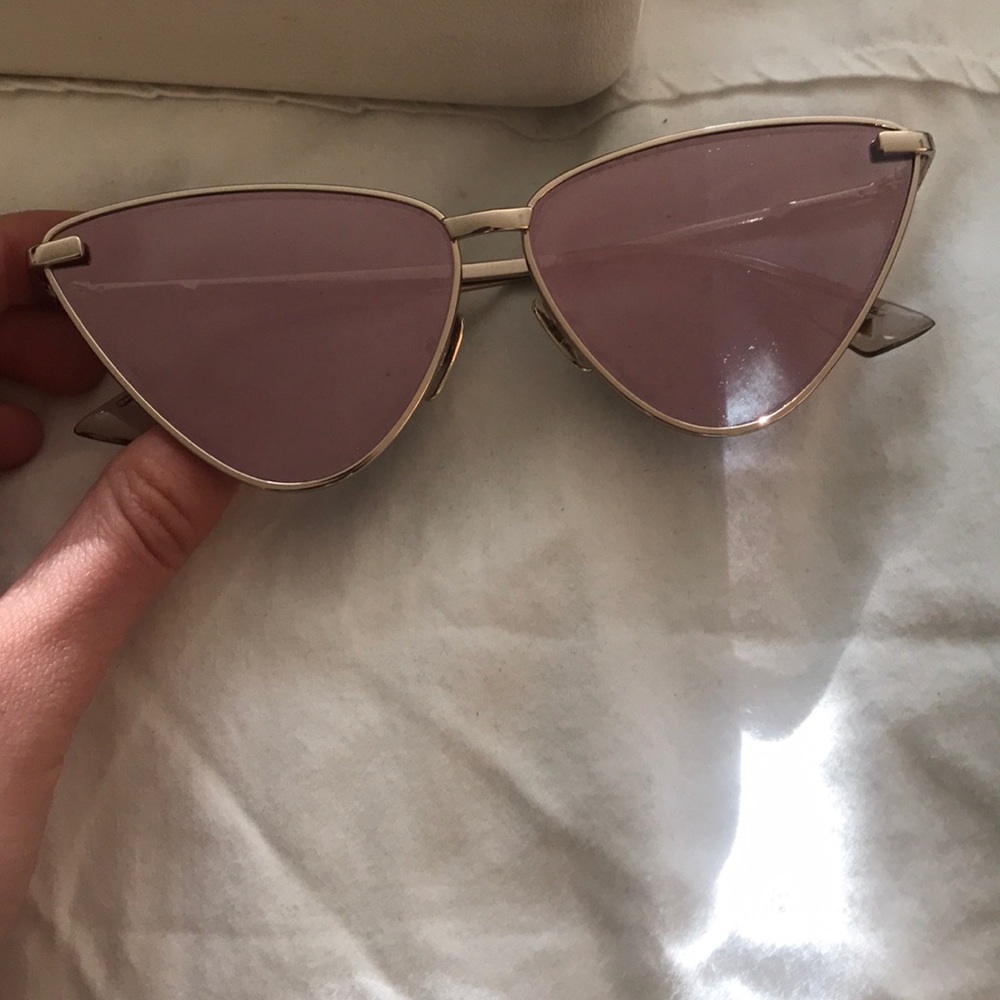 Le specs rose gold nero sunglasses